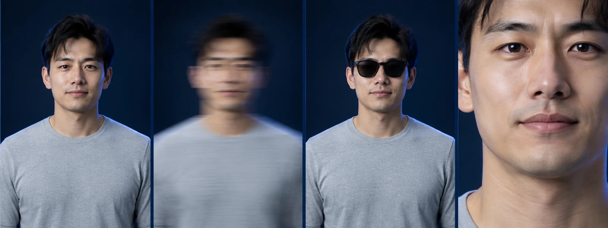 Clear and unsuitable photo examples